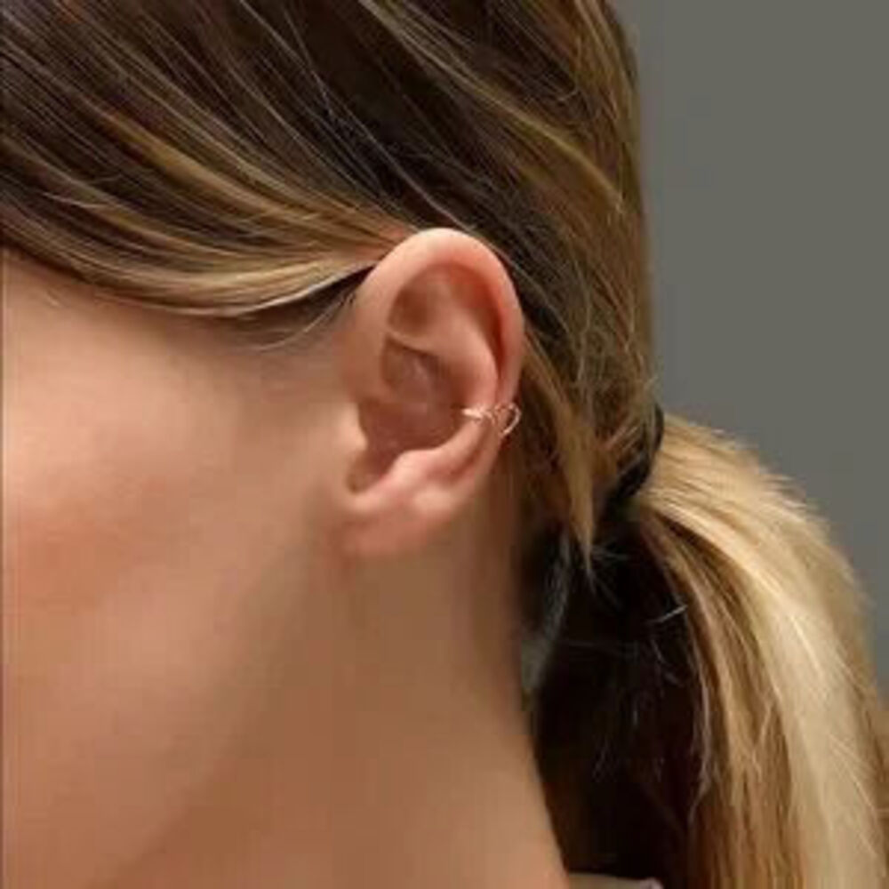 Gold 1pc Heart Ear Cuff View 2